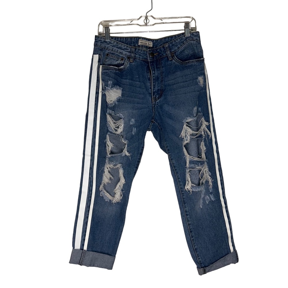 AMERICAN BAZI DISTRESSED BOYFRIEND JEANS SIZE 30